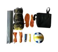 Red de Voleibol de Playa con Postes y Pelota - Red de Voleibol Profesional al Aire Libre | Redz portátil para Garden Beach and Park | Redz Ajustable para el Tenis de voleiboll