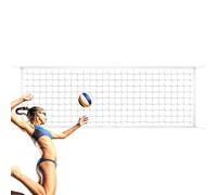 Red de voleibol para red de voleibol al aire libre al aire libre,Malla de repuesto plegable de bádminton en la playa | Voleibol proporciona red de reemplazo para ocio y entretenimiento