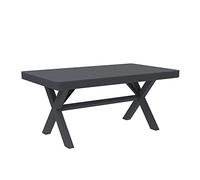 RED DECO Mesa de jardín, Resina, Gris, Talla única