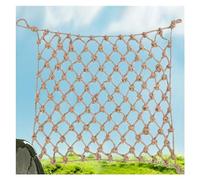 Red decorativa para valla, 10 mm, barandilla de balcón, protección anticaídas, cuerda de decoración de interiores, cáñamo, planta de jardín, carga tejida a mano (malla de 10 mm, 15 cm, 2 x 8 m)