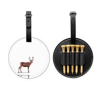 Red Deer Looking Back - Bolsa de almacenamiento para camisetas de golf, fácil de transportar y más eficiente para jugar al golf