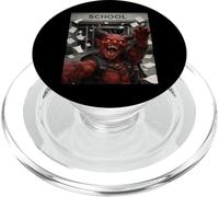 Red Devil Último Día De Escuela Vacaciones De Verano Divertido Meme Selfie PopSockets PopGrip para MagSafe