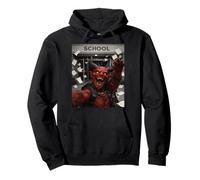 Red Devil Último Día De Escuela Vacaciones De Verano Divertido Meme Selfie Sudadera con Capucha