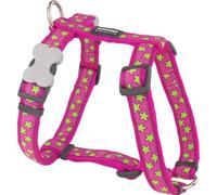 Red Dingo Arnés para Perro Style Stars Lime ON Hot Pink 45-66 cm 36-59 cm