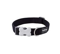 Red Dingo Collar Liso para Perros Negro - Talla L