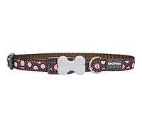 Collar para Perro Red Dingo Style Rosa Lunares (2,5 x 41-63 cm)