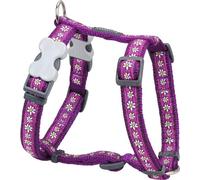 Red Dingo Diseño clásico de arnés para Perro, Cadena de Margaritas, Color Morado, pequeño, 15 mm