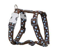 Arnés para Perro Red Dingo Style Azul Marrón Lunares 30-48 cm