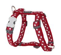 Arnés para Perro Red Dingo Style Rojo Estrella 30-48 cm