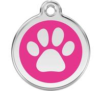 Red Dingo Placa identificación Huella, Fucsia