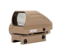 Red Dot Arsenic Visor Argón AS103S, Punto Rojo con Retícula Múltiple, Aluminio, Tan, 82x51x54mm, Montaje Picatinny, Iluminación Rojo/Verde 5 Niveles, para Airsoft