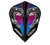 RED DRAGON Airwing Unique Moldeado Peter Wright Snakebite Azul V-Standard Dardo Vuelo 1 juego por paquete (total 3 plumas para dardos)