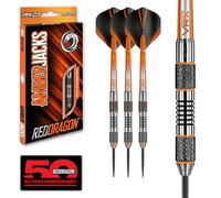 RED DRAGON Amberjack 21g, 22g, 23g, 24g or 25g Dardos de Tungsteno de Punta de Acero con Plumas y Eje de Dardos