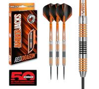 RED DRAGON Amberjack 4: 23g Dardos de Tungsteno de Punta de Acero con Plumas y Eje de Dardos