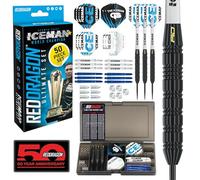 Dragon Rojo Gerwyn Price Iceman Juego de Dardos Ultimate 50 Piezas con Dardos y Accesorios