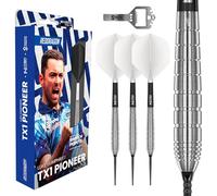 RED DRAGON Dardos Luke Humphries | TX1 Switch Points Powered by Winmau | Juego de dardos de 22 g | Punta de acero | Juego de dardos profesional de 90% tungsteno con plumas y ejes