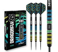 RED DRAGON Darts - Dragonfly 95 26g - 95% Tungsteno Profesional Punta de Acero Juego de Dardos con Plumas y Varillas