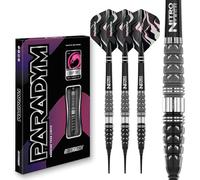 RED DRAGON Darts - Paradym - 90% Tungsteno - 18g Barril / 20g Peso Completo Punta Suave Juego de Dardos con Plumas y Varillas