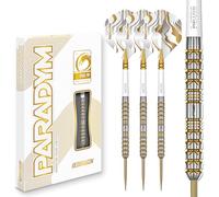 RED DRAGON Darts Paradym Gold Serie Dart - Dardos (26 g, barril paralelo de acero, 90% tungsteno), incluye vuelos y cañas