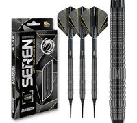 RED DRAGON Darts - Seren Onyx 2-90% Tungsteno - 18g Barril / 20g Peso Completo Punta Suave Juego de Dardos con Plumas y Varillas