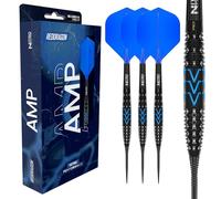 RED DRAGON Darts - Serie AMP - Barril torpedo de 26 g - Juego de dardos de punta de acero - Juego de dardos de tungsteno profesional 90% - Nitro Flite integrado vuelo/eje, plumas de dardos y tallos