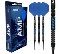 RED DRAGON Darts - Serie AMP - Juego de dardos cónicos de punta suave de peso completo de 18 g/20 g - Juego de dardos de tungsteno profesional al 90 % - Nitro Flite integrado vuelo/eje, plumas de