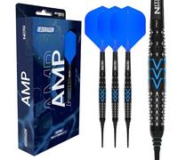 RED DRAGON Darts - Serie AMP - Juego de dardos torpedo de punta suave de 20 g / 22 g de peso completo - Juego de dardos de tungsteno profesional al 90 % - Nitro Flite integrado vuelo/eje, plumas de