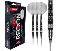 RED DRAGON Darts - Serie Recon - Barril torpedo de 23 g - Juego de dardos de punta de acero - Juego de dardos de tungsteno profesional 90% - Nitro Flite integrado vuelo/eje, plumas de dardos y tallos