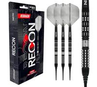 RED DRAGON Darts - Serie Recon - Juego de dardos paralelos de punta suave de 18 g/20 g, peso completo, 90 % de tungsteno profesional, Vuelo/eje integrado Nitro Flite, plumas de dardos y tallos