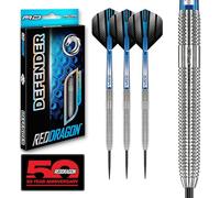 RED DRAGON Defender: 24g Dardos de Tungsteno de Punta de Acero con Plumas y Eje de Dardos