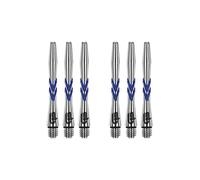 RED DRAGON Gerwyn Price Iceman V-Groove - Tallos Cortos de Aluminio, Color Azul