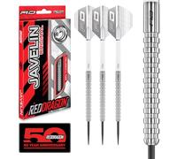 RED DRAGON Javelin: 22g Dardos de Tungsteno de Punta de Acero con Plumas y Eje de Dardos
