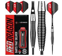 RED DRAGON Lethal Magic 24g Tungsten Darts Set with Flights and Stems