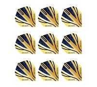 RED DRAGON Luke Humphries Gold Hardcore Premium - Plumas para dardos estándar, 3 juegos por paquete (9 plumas de dardos en total)
