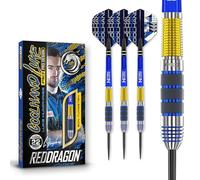 RED DRAGON Luke Humphries - Juego de dardos de tungsteno profesional de 23 gramos con plumas y tallos