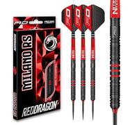 RED DRAGON Milano RS 26g Dardos de Tungsteno de Punta de Acero con Plumas y Eje de Dardos