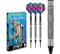 RED DRAGON Peter Wright Snakebite Euro 11 Element Soft-Tip - 18g - Premium Dardos de Plastico con Plumas, eje de dardos & RED DRAGON Checkout Card