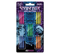 RED DRAGON Peter Wright Snakebite VRX - Juego de Varillas de Dardos (5 Juegos por Paquete, 15 cañas en Total)