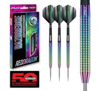 RED DRAGON Razor Edge Spectron - Dardos Profesionales de tungsteno de 23 g con vuelos y Ejes