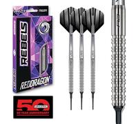 RED DRAGON Rebel 20 g punta suave con vuelos de dardos y cañas de dardos