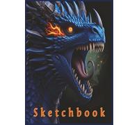 RED DRAGON SKETCHBOOK: Large Blank Drawing Pad for Girls and Boys to Doodle, Draw, and Unleash Creativity - 8.5 x 11 Inches A4 (100+ Pages)