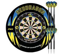 Red Dragon Super Series Juego de Diana Profesional: Calidad estándar de Torneo con Marco Duradero Que Incluye 2 Dardos con Punta de Acero de latón