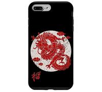 Red Dragon White Rising Sun Chinese Strength Symbol Carcasa para iPhone 7 Plus/8 Plus
