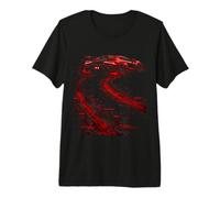 Red Drift Car Street Racing Turbo Diseño Rápido Hombres Niños Niños Camiseta Premium