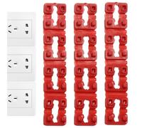Red Electrical Outlet Spacers - PVC Receptacle Wall Switch Shim Jig