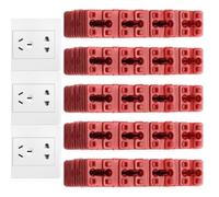 Red Electrical Outlet Spacers - PVC Receptacle Wall Switch Shim Jig