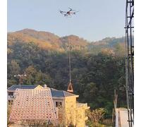 Red Elevadora de Carga Red de Elevación de Carga para Izado con Dron y Construcción y Transporte Aéreo, Red de Izado Tipo Eslinga con Correas de Elevación(3.5x3.5m - Load 2ton (15cm mesh))