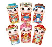 Red Envelope - Money Envelope | 2025 Spring Festival Lucky Money Packets, Traditional Chinese Red Sobres, Year Of The Snake Red Sobres For Chinese New Year - Hong Bao Red Pockets