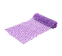 Red exfoliante corporal africana esponja de baño de malla de nailon para tratamiento de celulitis y drenaje linfático, morado, 25.5 pulgadas (morado)