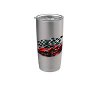 Red Exotic Supercar Racing Car Design Vaso térmico de acero inoxidable de doble pared